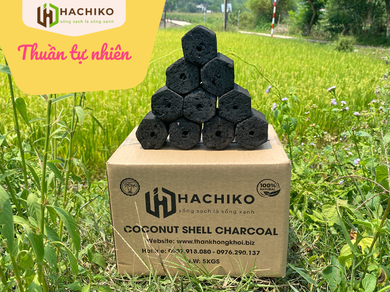 Than nướng gáo dừa không khói HACHIKO - sản phẩm thuần tự nhiên Than nướng gáo dừa không khói HACHIKO - sản phẩm thuần tự nhiên