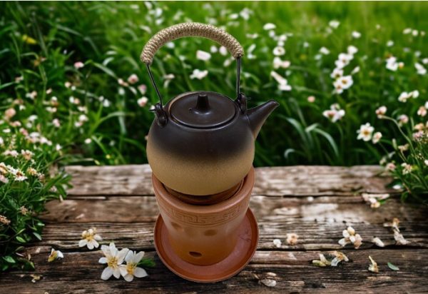 Bếp đất nung đun nước pha trà
