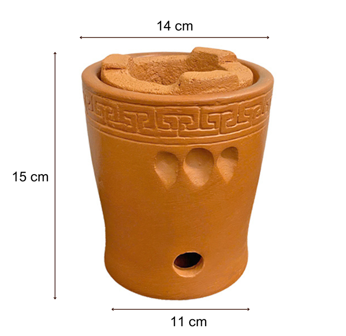 Bếp than đun nước pha trà bằng đất nung mẫu HA01