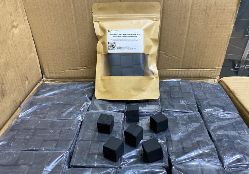 Than hoạt tính Hachiko chất lượng cao chuyên xông đốt trầm hương, thảo mộc